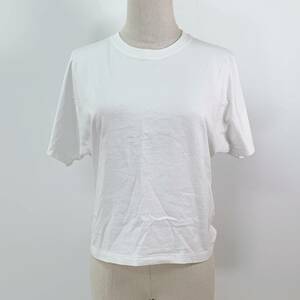 S900 ★美品★ UNIQLO ユニクロ メンズ Tシャツ 半袖 人気 S 白 無地 綿100% 万能 シンプル クリーンなホワイトスタイル ストレッチ