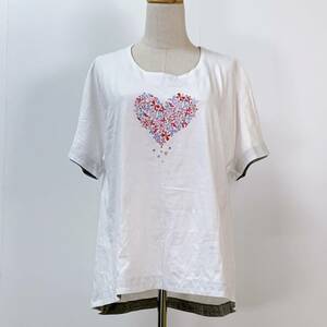 S912 arena レディース Tシャツ 半袖 かわいい XL 白 上品 人気 春夏 シンプルデイリーカジュアル ピンク