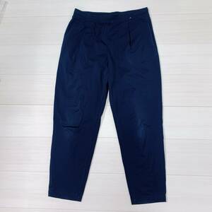 S1064 UNIQLO ユニクロ メンズ ストレートパンツ M ネイビー 無地 ストレッチ 万能 シンプルデイリーカジュアル ウエストゴム 調整ヒモ有