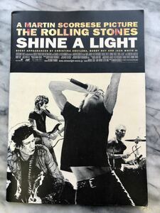  low ring * Stone zRolling Stones / SHINE A LIGHT / Martin *sko starter movie pamphlet Martin Scorsese / 2008 year 