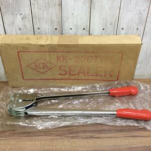 【WH-8469】中古品 KOJIMAKOGYO 小島鋼業 エステルバンド用封緘機 KK-220E KK-220TYPE SEALER エステルバンド用 19PP 封緘機