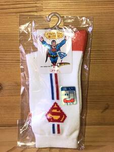 新品　未開封　当時　superman スーパーマン　ソックス 靴下 子供用　アニメ　映画　vintage retoro 昭和レトロ　雑貨