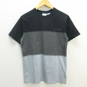 z■コロンビア/Cloumbia PM1365 3カラー コットンTシャツ【M】黒灰/men's/65【中古】■