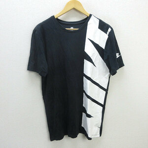 z■ナイキ/NIKE ハイブリッドTシャツ【XL】黒/men's/8【中古】■