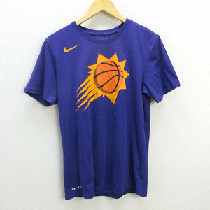 z■ナイキ/NIKE TEE NBA フェニックスサンズ ドライTシャツ 870535【M】紫/men's/22【中古】■