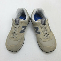 k■【27cm】ニューバランス/NEW BALANCE×URBAN RESEARCH DOORS 別注 ML574URD スエードスニーカー/ベージュ/MENS■7【中古】_画像2