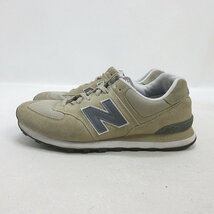 k■【27cm】ニューバランス/NEW BALANCE×URBAN RESEARCH DOORS 別注 ML574URD スエードスニーカー/ベージュ/MENS■7【中古】_画像1