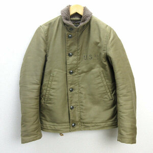 y■マーカウェア/Markaware U.S.N N-1 デッキジャケット■カーキ【 1 】MENS/10【中古】