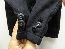 全国送料無料 ユニクロ UNIQLO メンズ 黒色 綿100%スウェット素材 テーラードタイプジャケット Mサイズ　_画像6