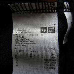 全国送料無料 ユニクロ UNIQLO メンズ 黒色 綿100%スウェット素材 テーラードタイプジャケット Mサイズ の画像7