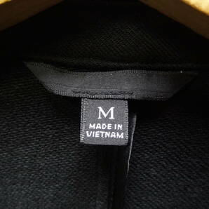 全国送料無料 ユニクロ UNIQLO メンズ 黒色 綿100%スウェット素材 テーラードタイプジャケット Mサイズ の画像2