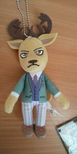 BEASTARS カバンに付けられるぬいぐるみ ルイ トナカイ ？ ぬいぐるみ 新品 タグ付