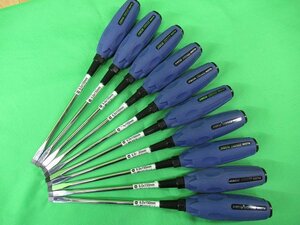 10本セット 未使用 800TM マイナス グリップドライバー 6.0×150mm サンフラッグ アウトレット 長期保管品 送料520円