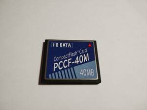 40MB　メガバイト　I・O DATA　CFカード　フォーマット済み　コンパクトフラッシュ　メモリーカード