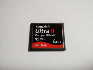 4GB　SanDisk　ULTRA2　CFカード　フォーマット済み　コンパクトフラッシュ　メモリーカード
