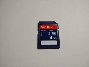 4GB　SDHCカード　SanDisk　フォーマット済み メモリーカード　SDカード