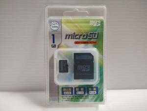 未使用品・未開封品　microSDカード　LeBiMo　1GB　変換アダプター付き　メモリーカード マイクロSDカード