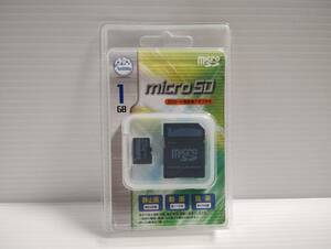 未使用品・未開封品　microSDカード　LeBiMo　1GB　変換アダプター付き メモリーカード　マイクロSDカード
