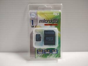未使用品・未開封品　microSDカード　LeBiMo　1GB 変換アダプター付き　メモリーカード　マイクロSDカード