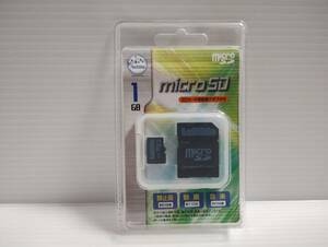 未使用品・未開封品 microSDカード　LeBiMo　1GB 変換アダプター付き　メモリーカード　マイクロSDカード