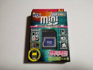 未使用品　miniSDカード　inx　64MB　メガバイト 変換アダプター付き　メモリーカード　ミニSDカード