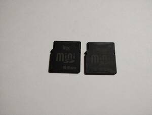 2枚セット　64MB　メガバイト　miniSDカード　inx　メモリーカード　ミニSDカード