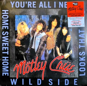 新品　MOTLEY CRUE　モトリー・クルー　You're All I Need　限定 Black Friday Record Store Day 2022 レッド・カラー盤仕様 10”レコード