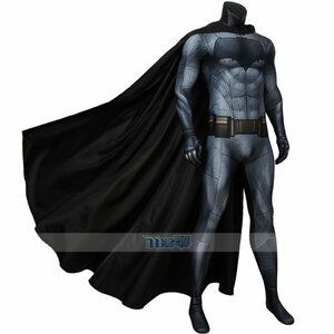 xd575実物撮影 バットマン Batman ブルース・ウェイン バットマン vs スーパーマン ジャスティスの誕生 コスプレ衣装 ※マスク別途追加※