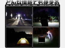 1円～160W LED投光器 防災ライト、工事現場 16Wフラッシュ 最高19600LM SHARP製チップを凌ぐ 360度回転 PSEマーク 1個「WJ-OLW-PTGS-LED」_画像5