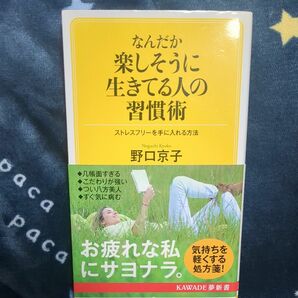 なんだか楽しそうに生きてる人の習慣術　 野口京子 