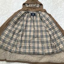 美品 BURBERRY LONDON バーバリーロンドン 大きいサイズ46 3XL相当 ダウンコート ロングコート フード 4way ライナー ノバチェック_画像5