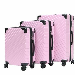 軽量Lサイズ　静音8輪　TSAロック　キャリーバッグ　スーツケース　キャリーケース　ピンク