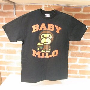 B647　A BATHING APE　ア ベイシング エイプ　BABY MILO　ベイビー マイロ　BUSY WORKS　APE SHALL NEVER KILL　Tシャツ　Mサイズ