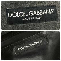 DOLCE&GABBANA ドルチェ&ガッバーナ ジップアップ パーカー トラックジャケット ブルゾン 46/M 裏地フリース Italy製 ドルガバ ブラック 黒_画像8