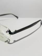 未使用 眼鏡 メガネフレーム WASEDA WS-1301P チタン 金属フレーム スクエア型 フチなし 軽量 男女兼用 メンズ レディース 53口17-140_画像3