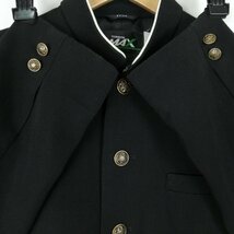 学生服 学ラン 175A 男子 トンボ 上着 ウール混 標準型学生服 ラウンドカラー カシドス 黒 中古 ランクC a3 JJ5231_画像3