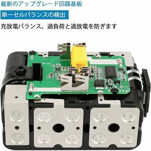 Waitley2個セット..マキタ 互換 バッテリー BL1860B 18V 6.0Ah 電動工具用 バッテリー 大容量電池LEDデジタル残量表示の画像6