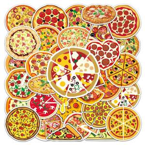 ピザ　pizza　ピッツァ　洋食　食べ物　イタリアン　レストラン　ピザ屋　シール　ステッカー50枚YA