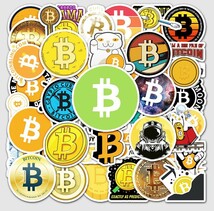 ビットコイン　仮想通貨　デジタル通貨　暗号通貨　公開鍵暗号　シール　ステッカー50枚YY_画像4