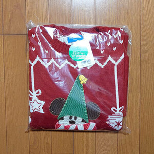 東京ディズニーリゾート 40周年 ディズニークリスマス リルリンリン セーター 赤 レッド 未使用新品