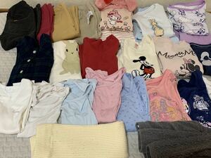 子供服まとめて トップス ユニクロ 長袖 トレーナー レギンス 保育園 肌着 パジャマ ミッキー ミニー ピーターラビット マイメロ ハグプリ