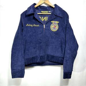 ■ 90 90年代 ビンテージ USA製 ILLINOIS OLNEY FFA JACKET サイズ103-38 ファーマーズ コーデュロイ ジャケット アメリカ国立農業学校 ■