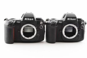 [Rank:J] Nikon F100 Body AF SLR FIlm Camera ボディ 2台まとめて AF一眼レフ フィルムカメラ / ニコン 現状 ジャンク #7207