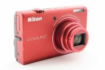 [Rank:B] Nikon Coolpix S6200 Red Compact Digital Camera レッド 赤 コンパクトデジタルカメラ / ニコン クールピクス 動作OK ※1 #7208_画像4
