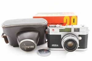 [Rank:C] Petri 2.8 COLOR CORRECTED SUPER orikkor 4.5cm 45mm F2.8 栗林写真工業 フィルムカメラ / ペトリ 希少な元箱付 #0345