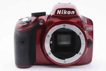 [Rank:C] Nikon D3200 レッド Red Body Digital Camera DX Format AF ボディ デジタル一眼レフ カメラ / ニコン APS-C 通電可 訳有 #4261_画像3