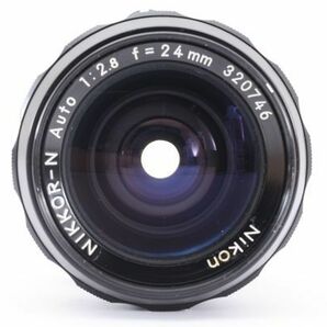 [Rank:AB] 完動良品 Nikon Nikkor-N Auto 24mm F2.8 MF Wide Lens MF一眼レフ用 単焦点 広角 レンズ / ニコン おまけでケース付 #3089の画像2