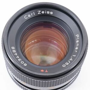 [Rank:AB] 完動良品 Contax Carl Zeiss Planar 50mm F1.4 AEJ MF Standard Lens 大口径 単焦点 標準 レンズ コンタックス Y/C Mount #3110の画像10