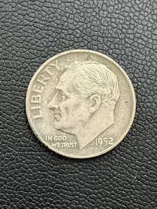 アメリカ 1ダイム 銀貨 1952年 ワンダイム 10セント ONE DIME