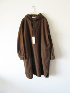 未使用 HARROW TOWN STORES / ハロータウンストアーズ フード付プルオーバーワンピース 46 BROWN / レディース